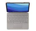 Клавиатура Logitech Combo Touch за iPad Pro 12.9-inch (5th and 6th gen) - Sand - US