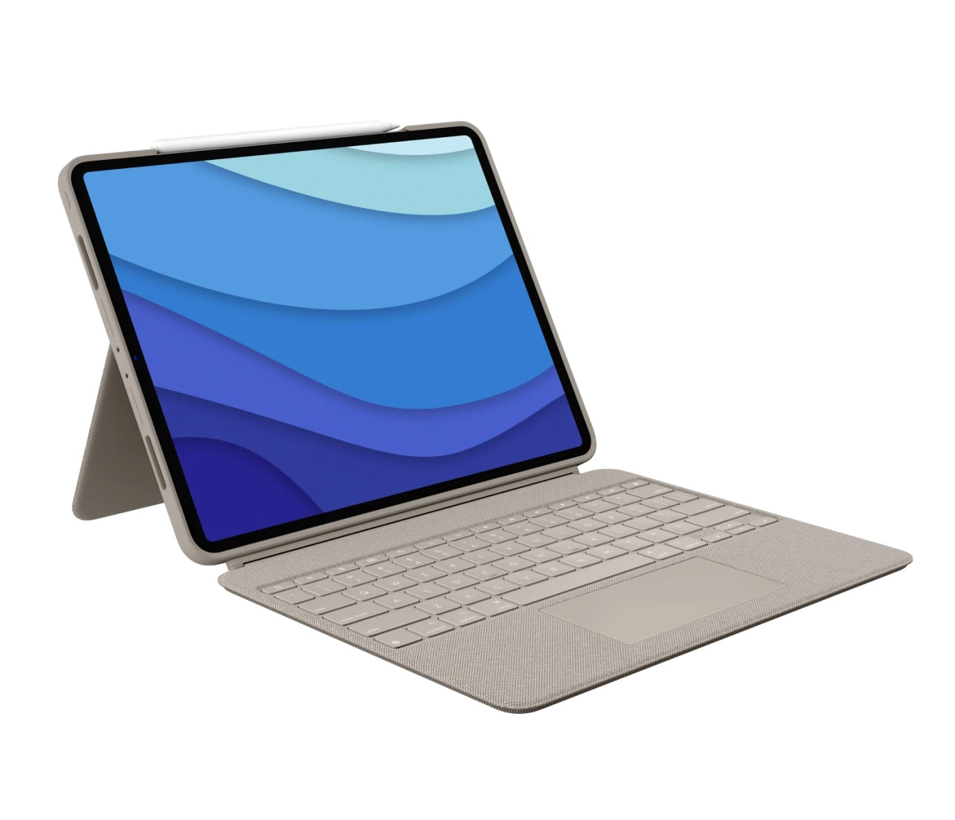 Клавиатура Logitech Combo Touch за iPad Pro 12.9-inch (5th and 6th gen) - Sand - US