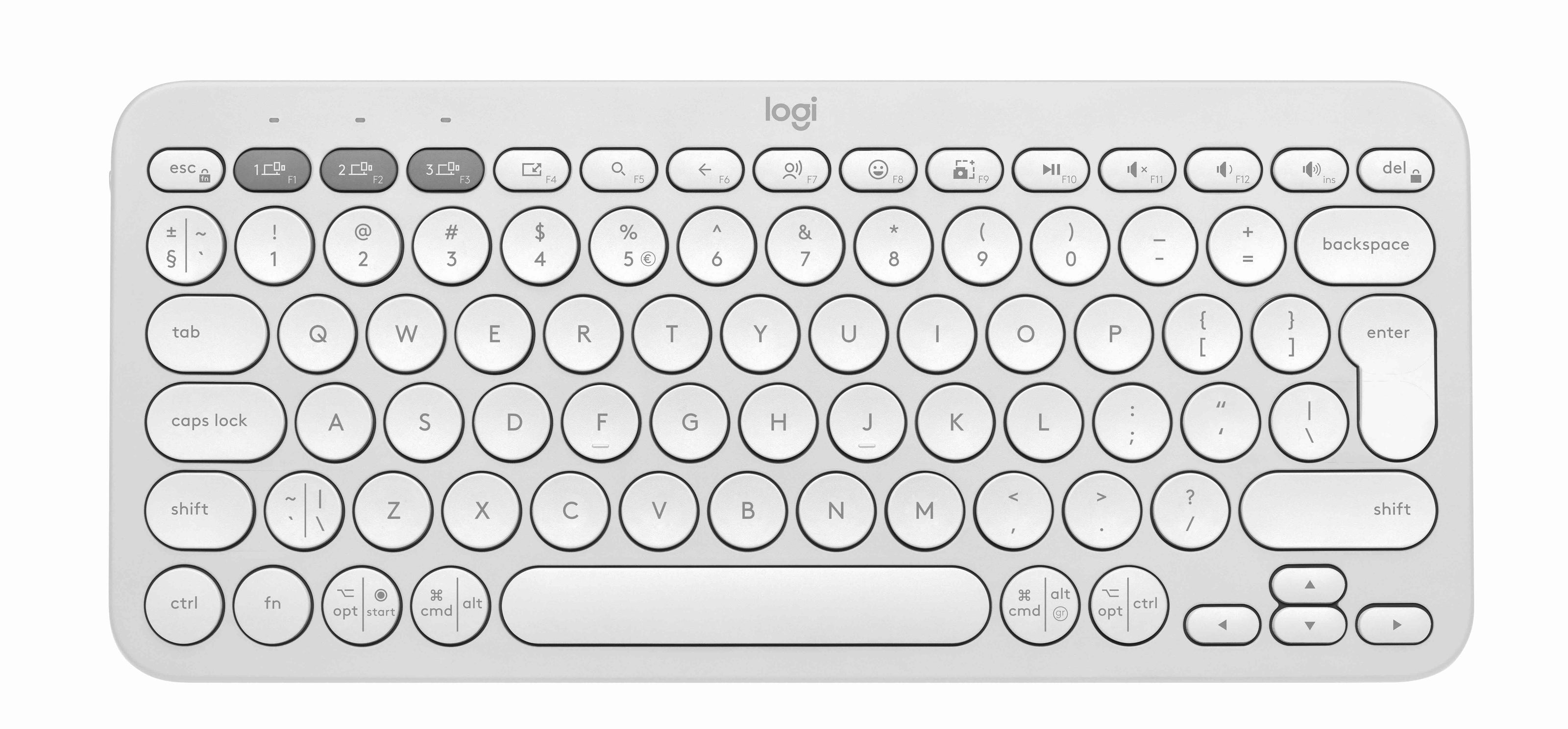 Клавиатура Logitech Pebble Keys 2 - Бял - US