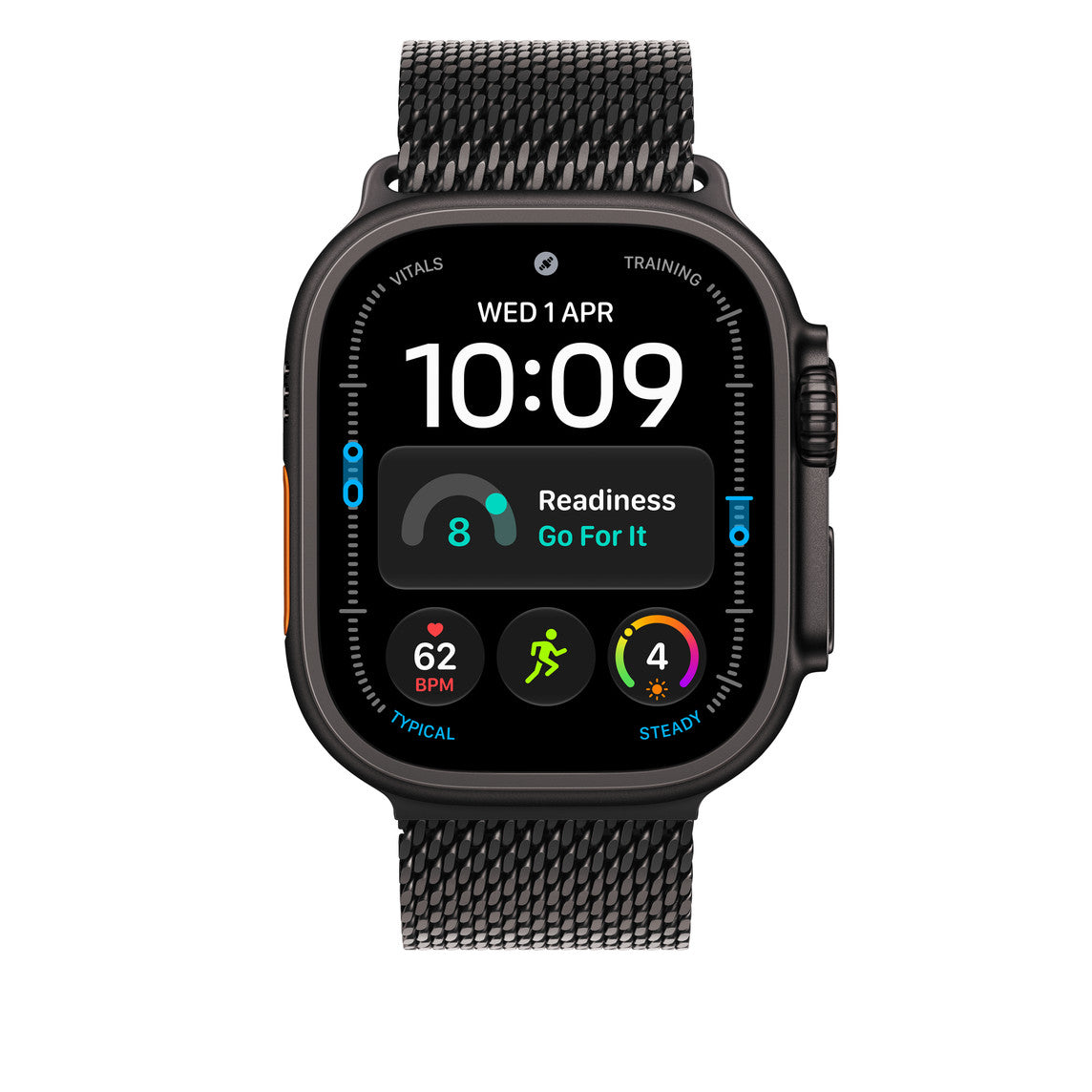 49mm Black Titanium Milanese Loop - Small
