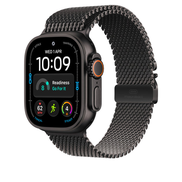49mm Black Titanium Milanese Loop - Medium