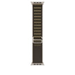 49mm Dark Olive Alpine Loop - Medium - Natural Titanium Finish