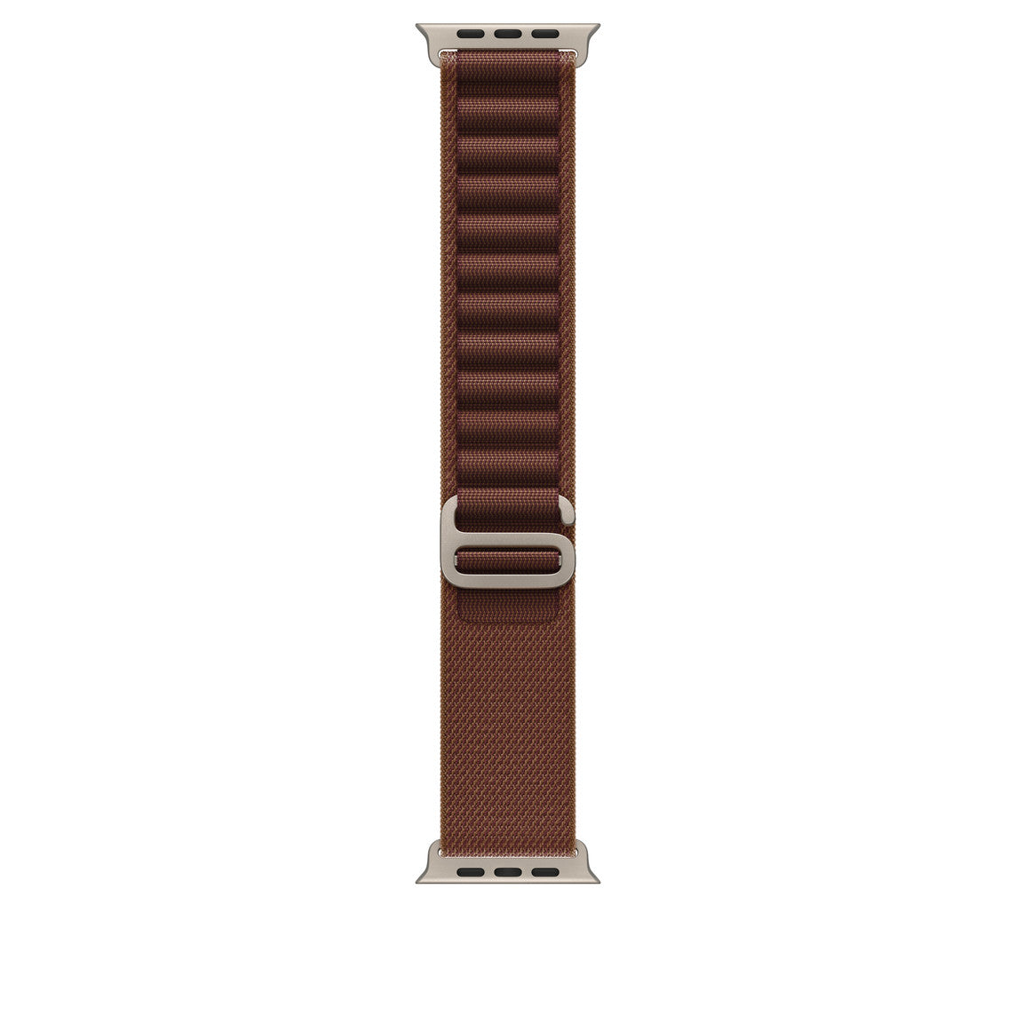 49mm Burgundy Alpine Loop - Small - Natural Titanium Finish