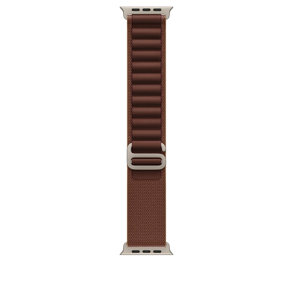 49mm Burgundy Alpine Loop - Medium - Natural Titanium Finish