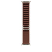 49mm Burgundy Alpine Loop - Medium - Natural Titanium Finish