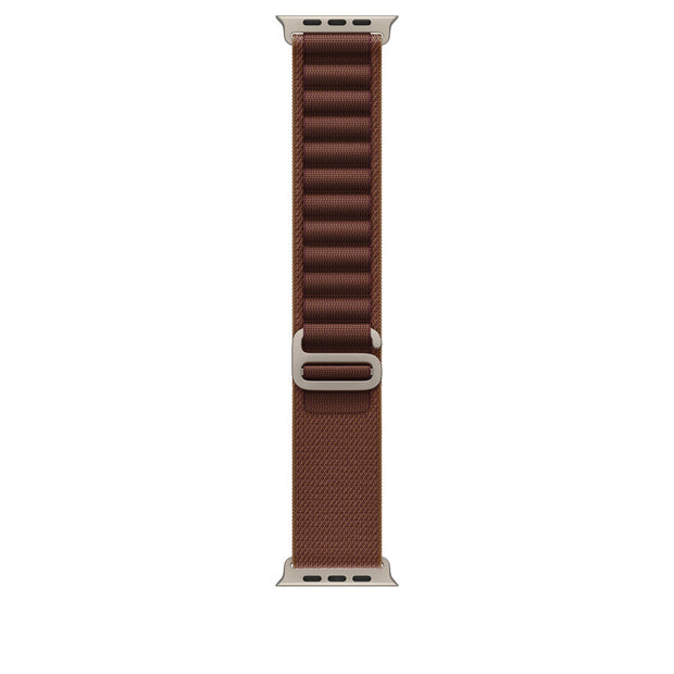 49mm Burgundy Alpine Loop - Medium - Natural Titanium Finish