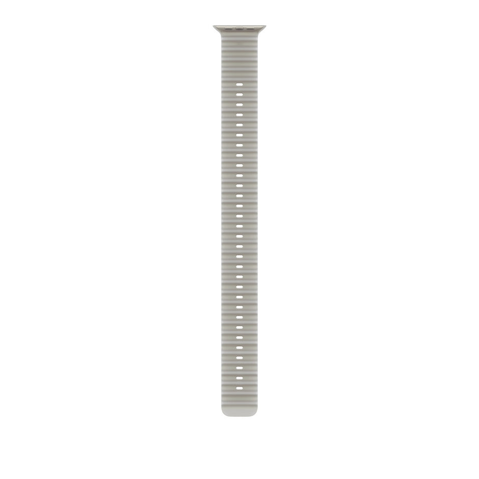 49mm Translucent Grey Ocean Band - Natural Titanium Finish