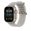 49mm Translucent Grey Ocean Band - Natural Titanium Finish