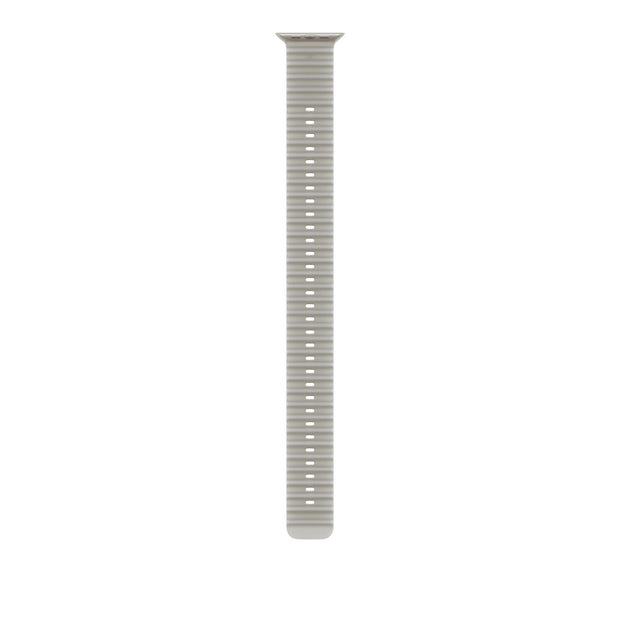 49mm Translucent Grey Ocean Band Extension - Natural Titanium Finish