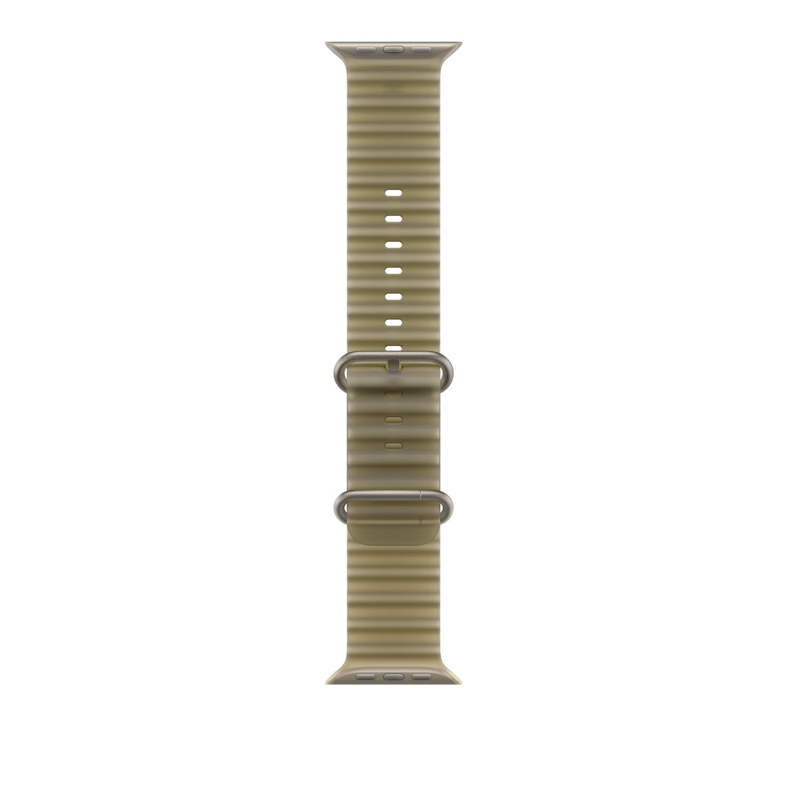 49mm Translucent Kelp Ocean Band - Natural Titanium Finish
