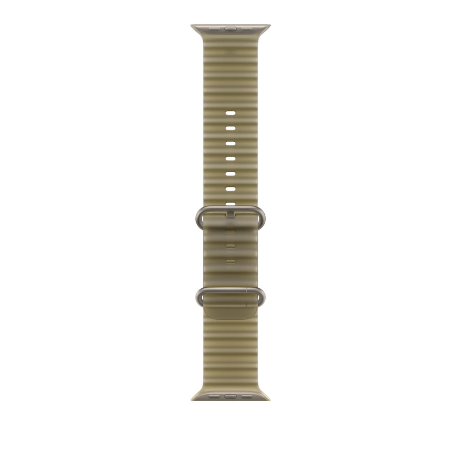 49mm Translucent Kelp Ocean Band - Natural Titanium Finish