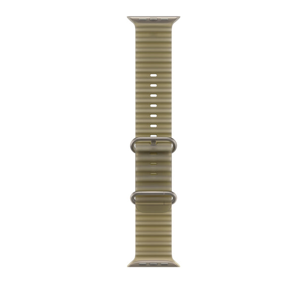 49mm Translucent Kelp Ocean Band - Natural Titanium Finish