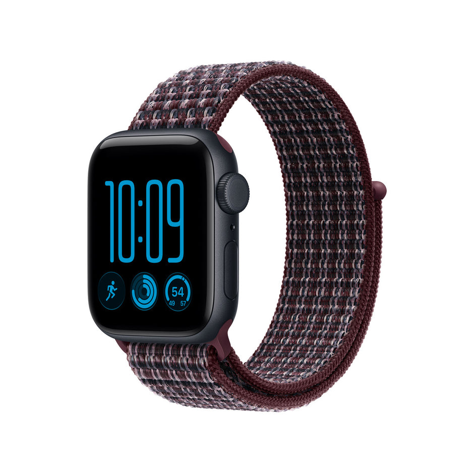 40mm Burgundy Plaid Sport Loop