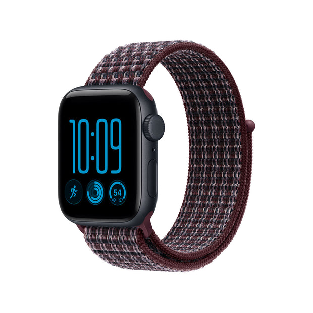 40mm Burgundy Plaid Sport Loop