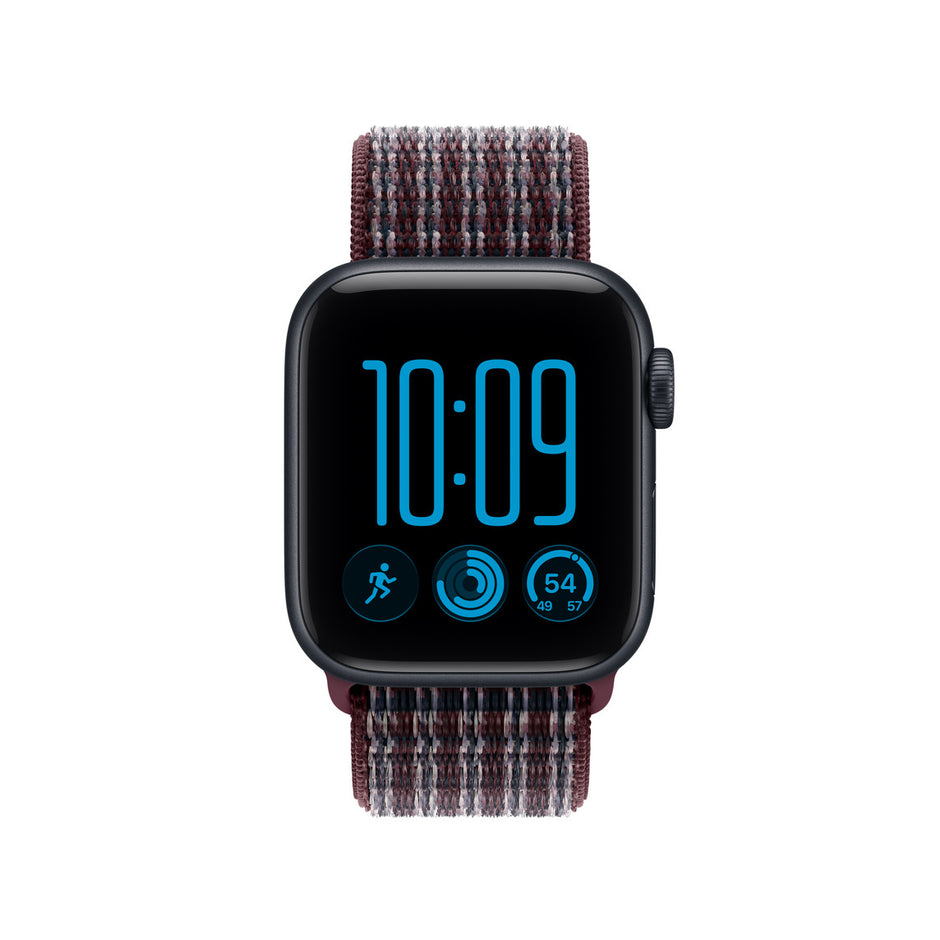 40mm Burgundy Plaid Sport Loop