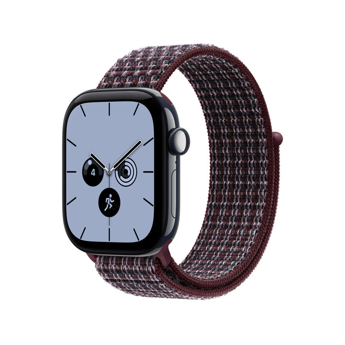 42mm Burgundy Plaid Sport Loop
