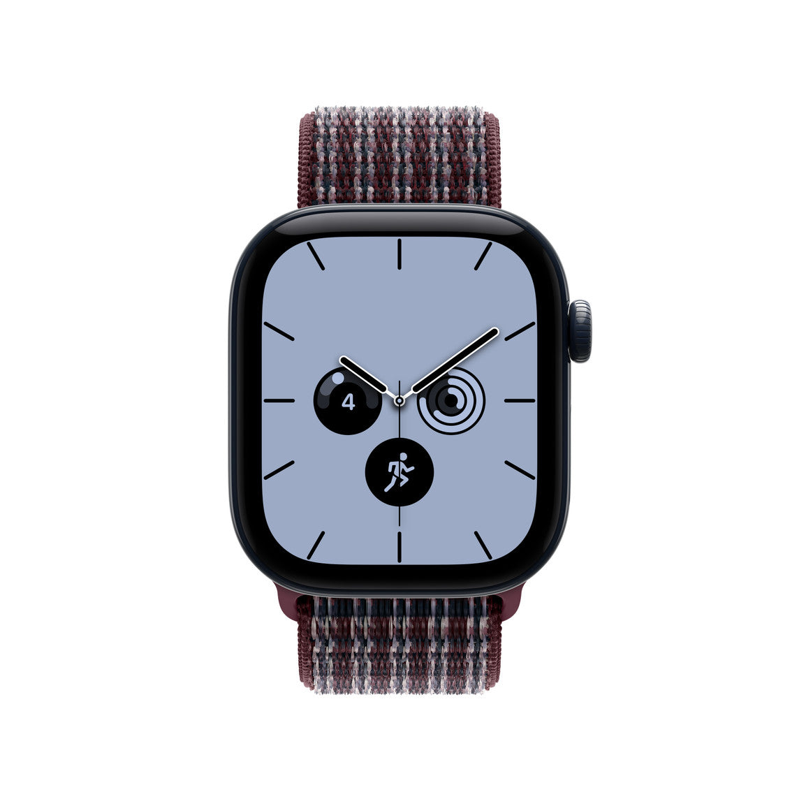 42mm Burgundy Plaid Sport Loop