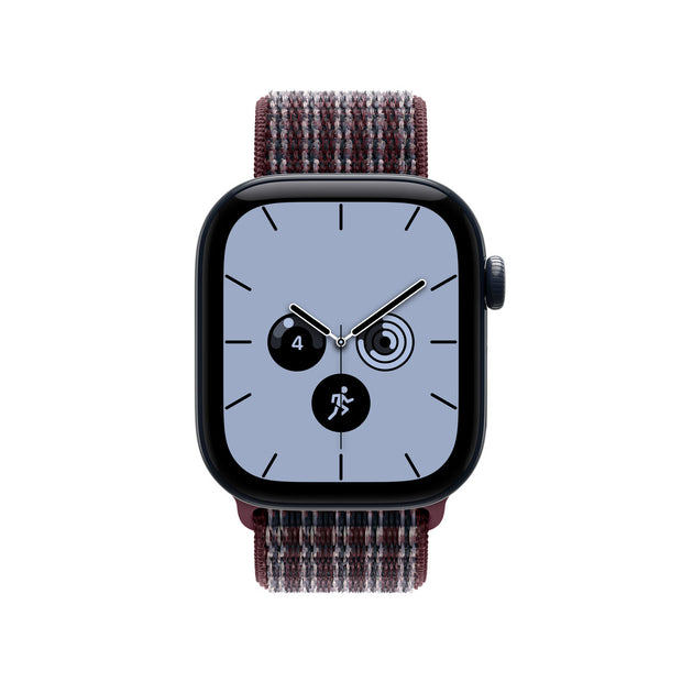 42mm Burgundy Plaid Sport Loop