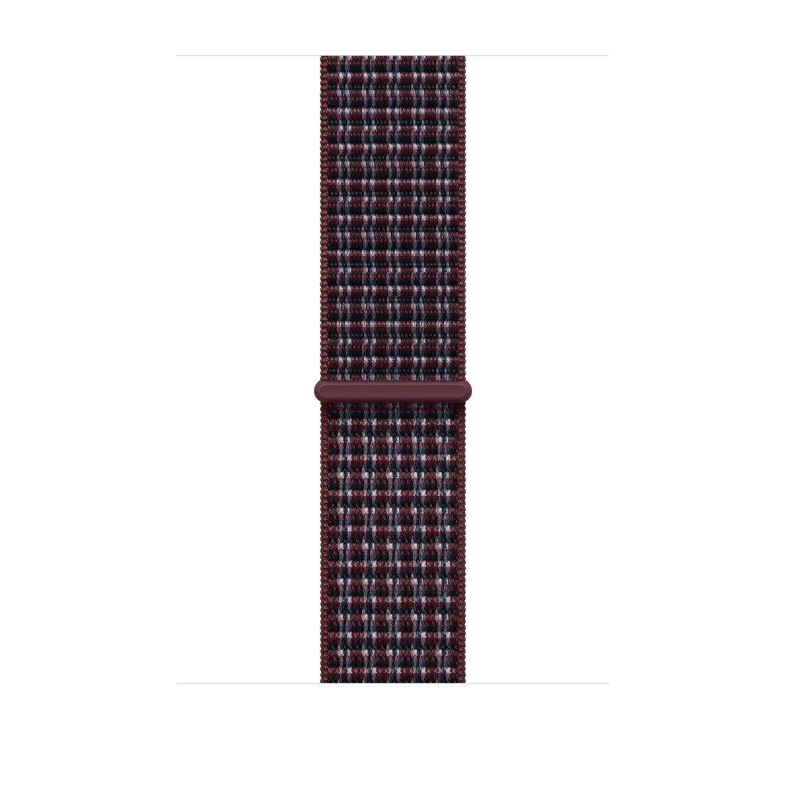 46mm Burgundy Plaid Sport Loop