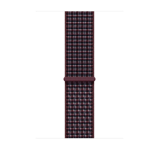 46mm Burgundy Plaid Sport Loop