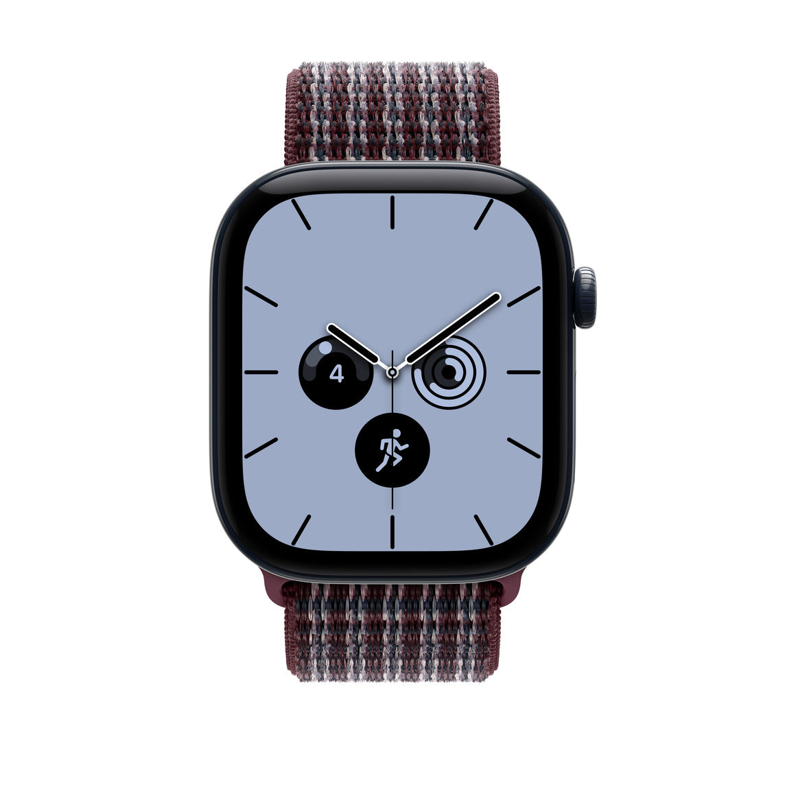 46mm Burgundy Plaid Sport Loop