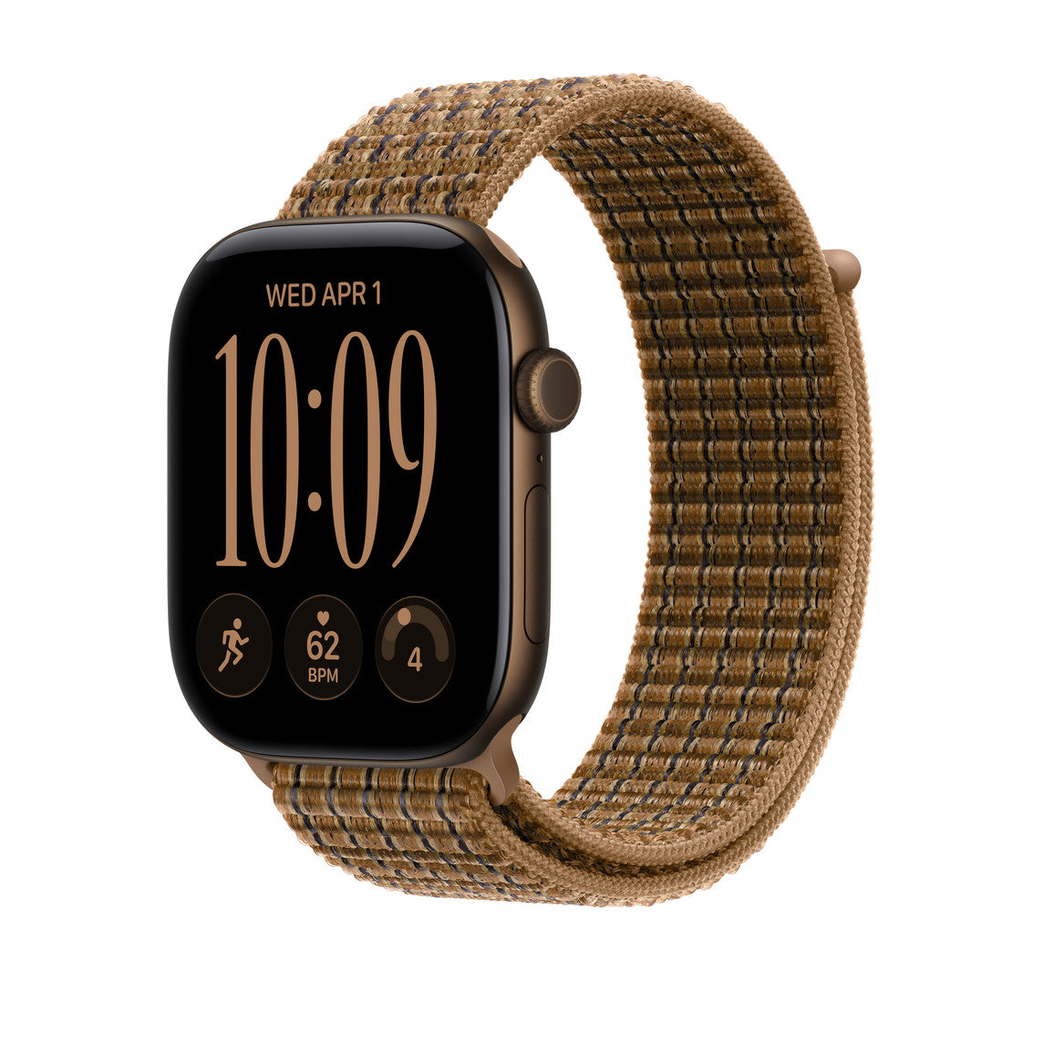 46mm Light Umber Plaid Sport Loop