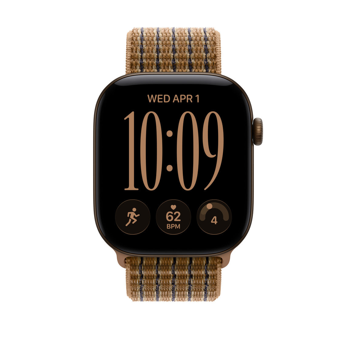46mm Light Umber Plaid Sport Loop