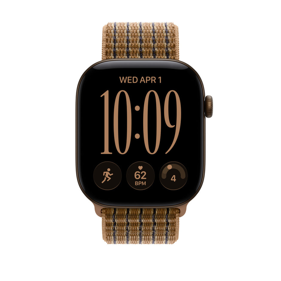 46mm Light Umber Plaid Sport Loop