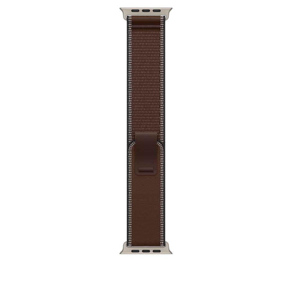 49mm Dark Umber Trail Loop - M/L - Natural Titanium Finish