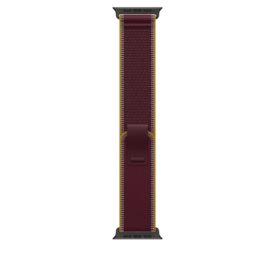 49mm Burgundy Trail Loop - M/L - Black Titanium Finish