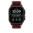 49mm Burgundy Trail Loop - M/L - Black Titanium Finish