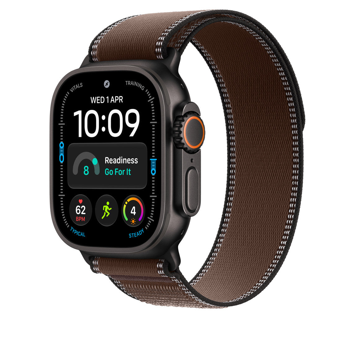 49mm Dark Umber Trail Loop - M/L - Black Titanium Finish