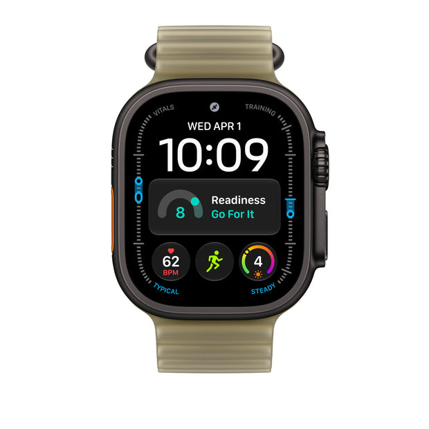 49mm Translucent Kelp Ocean Band - Black Titanium Finish