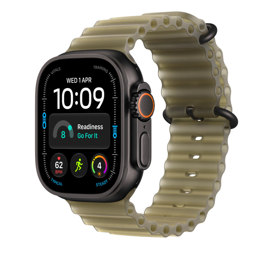 49mm Translucent Kelp Ocean Band Extension - Black Titanium Finish
