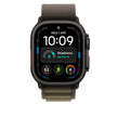 49mm Dark Olive Alpine Loop - Small - Black Titanium Finish