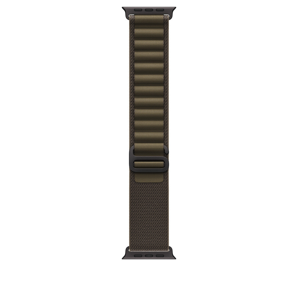 49mm Dark Olive Alpine Loop - Medium - Black Titanium Finish