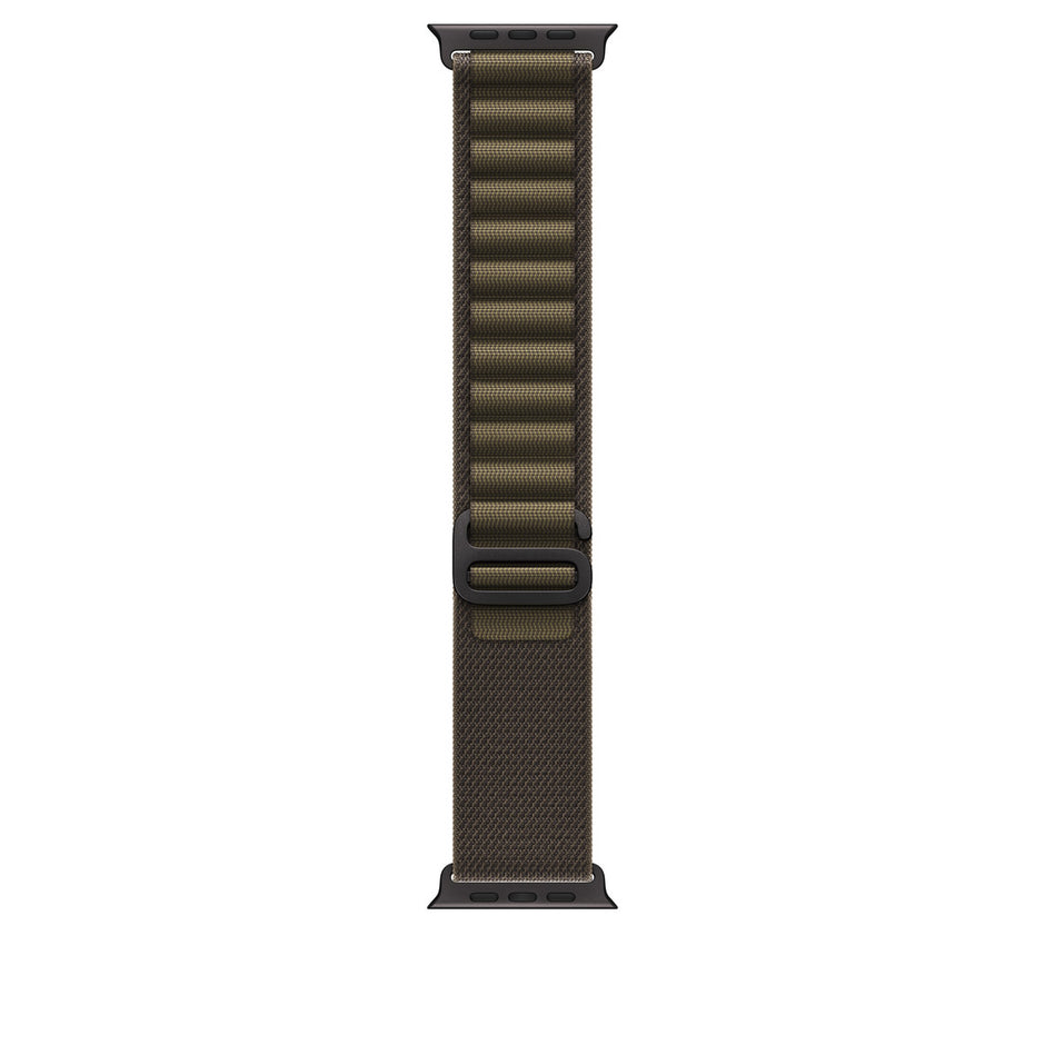 49mm Dark Olive Alpine Loop - Large - Black Titanium Finish