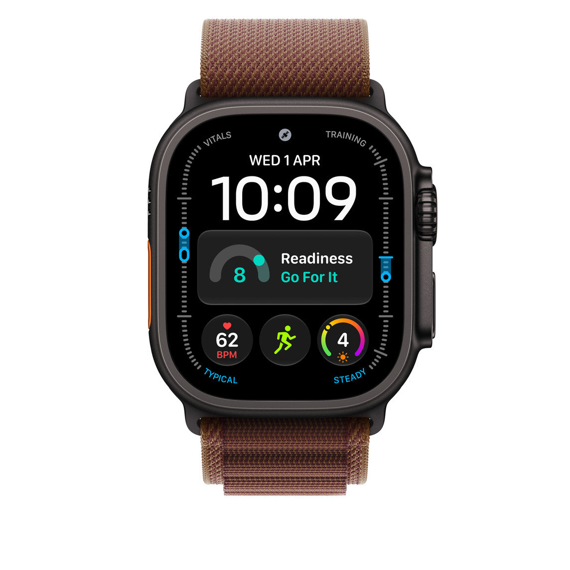 49mm Burgundy Alpine Loop - Small - Black Titanium Finish