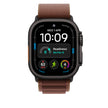 49mm Burgundy Alpine Loop - Large - Black Titanium Finish