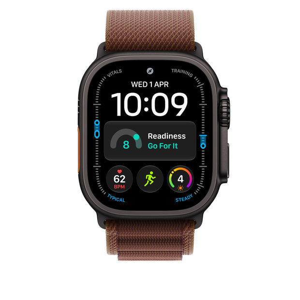 49mm Burgundy Alpine Loop - Large - Black Titanium Finish