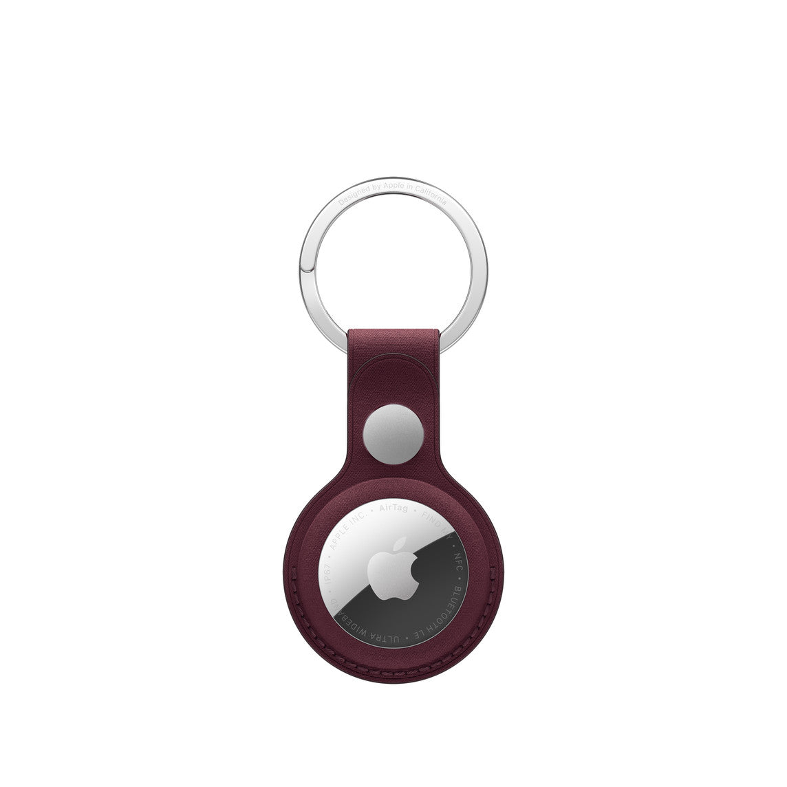 Apple AirTag FineWoven Key Ring - Burgundy