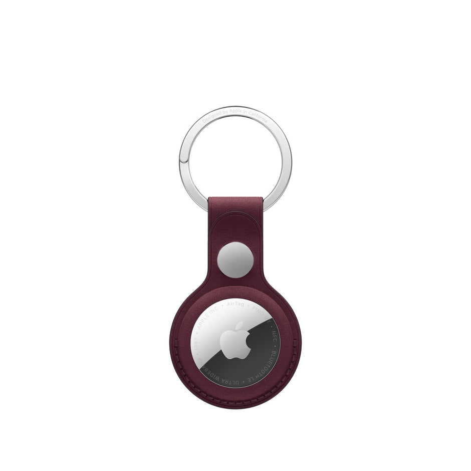 Apple AirTag FineWoven Key Ring - Burgundy