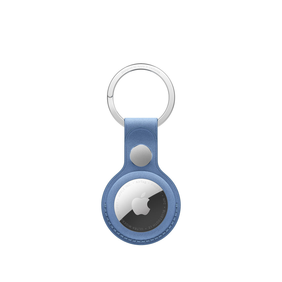 Apple AirTag FineWoven Key Ring - Wildflower Blue