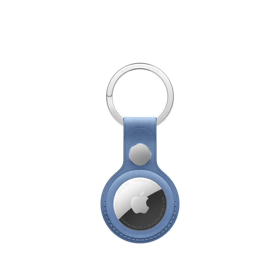 Apple AirTag FineWoven Key Ring - Wildflower Blue