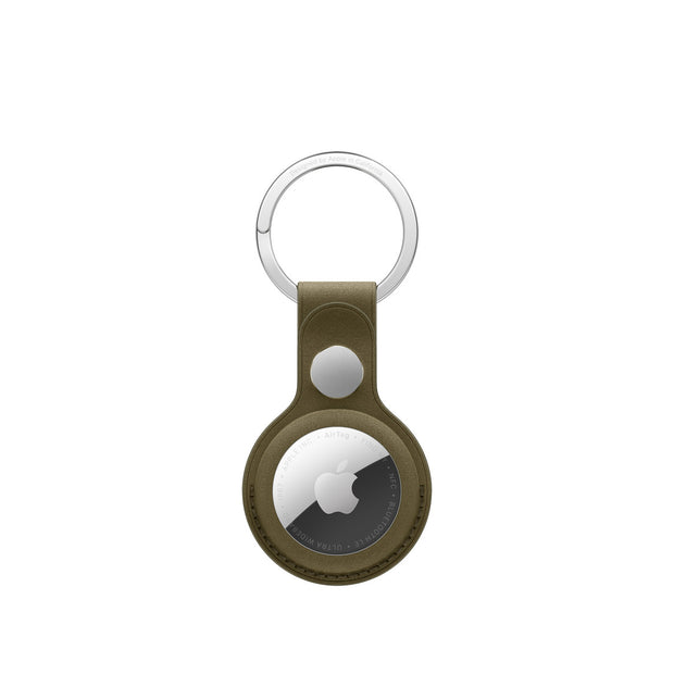 Apple AirTag FineWoven Key Ring - Dark Olive