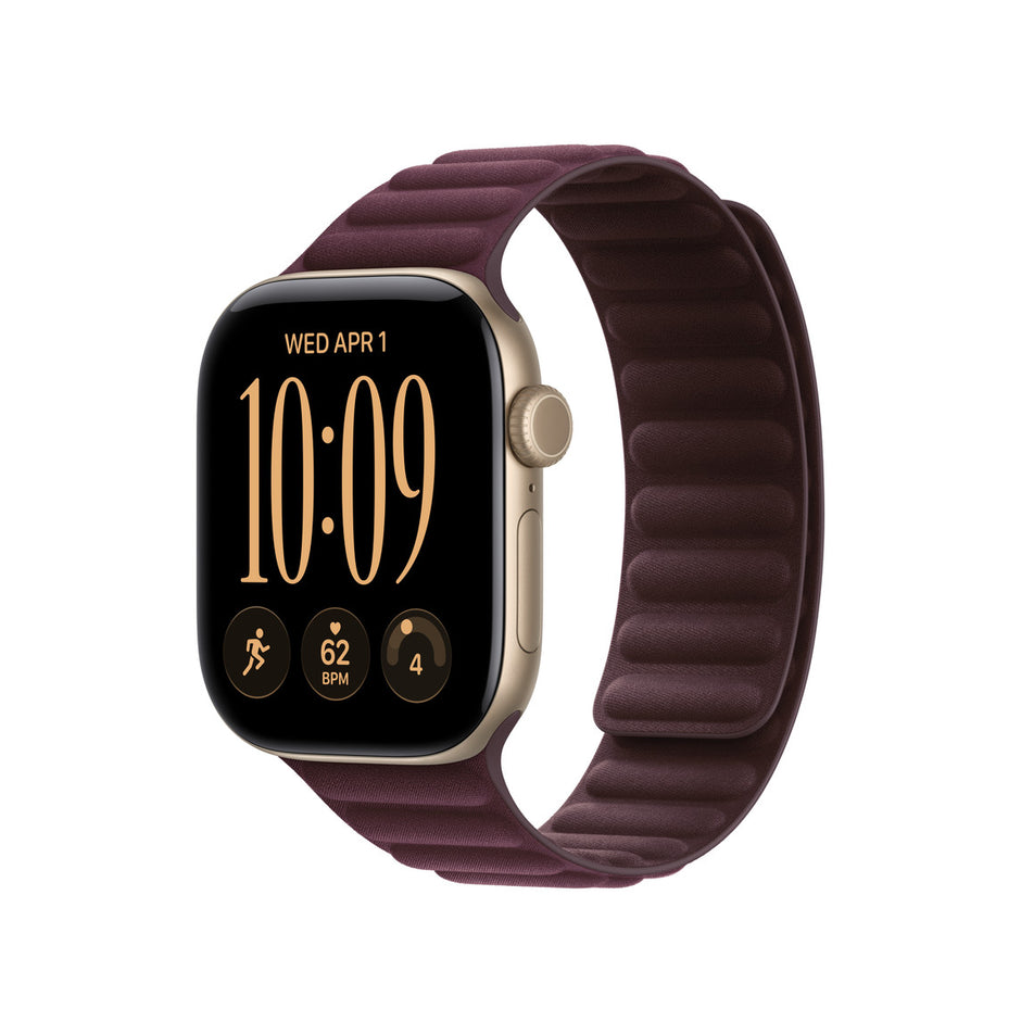 42mm Burgundy Magnetic Link - M/L