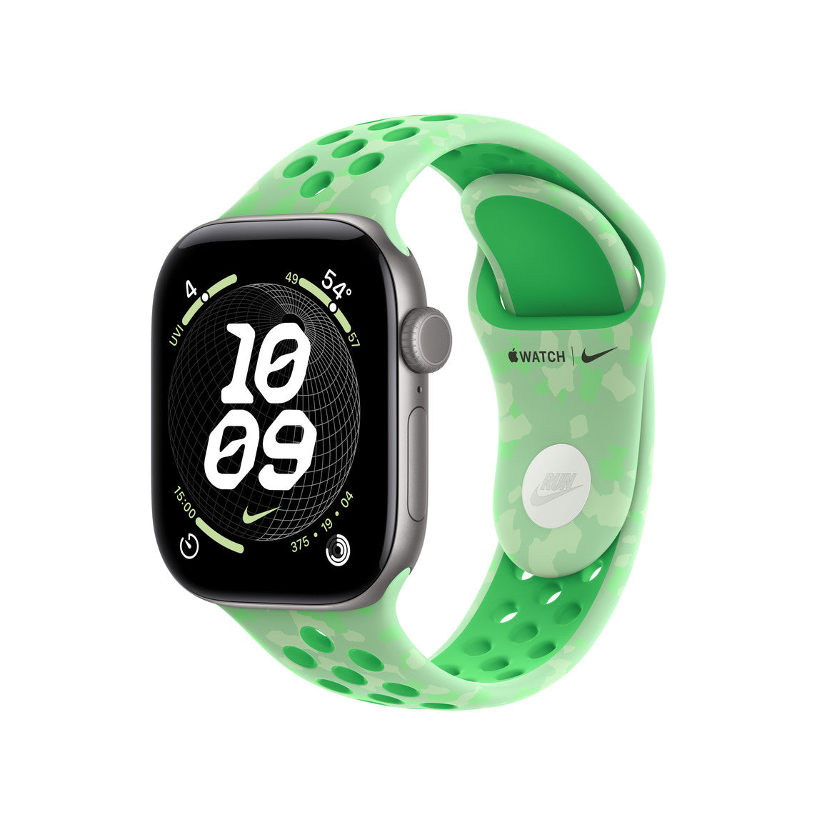 42mm Green Spark Nike Sport Band - S/M
