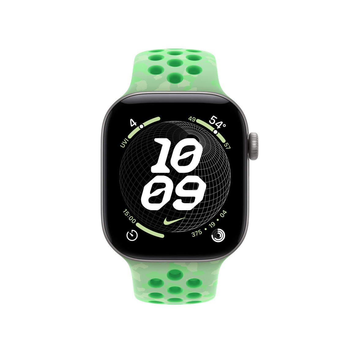 42mm Green Spark Nike Sport Band - S/M