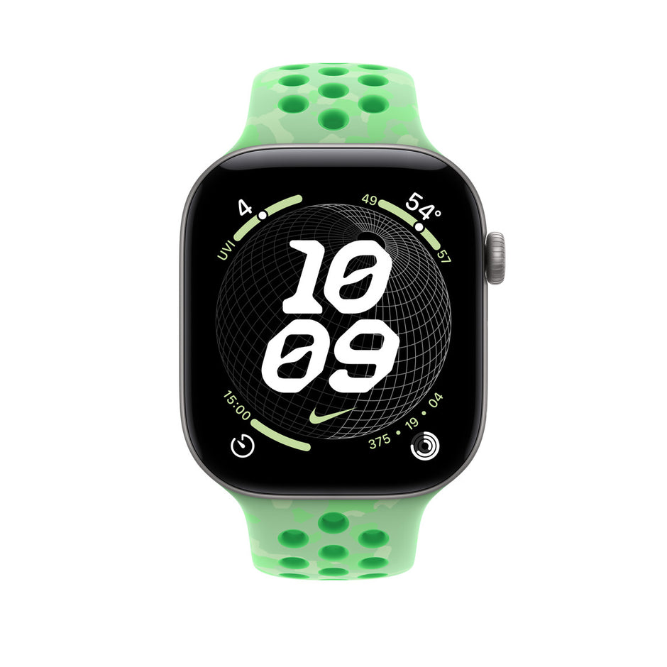 46mm Green Spark Nike Sport Band - S/M
