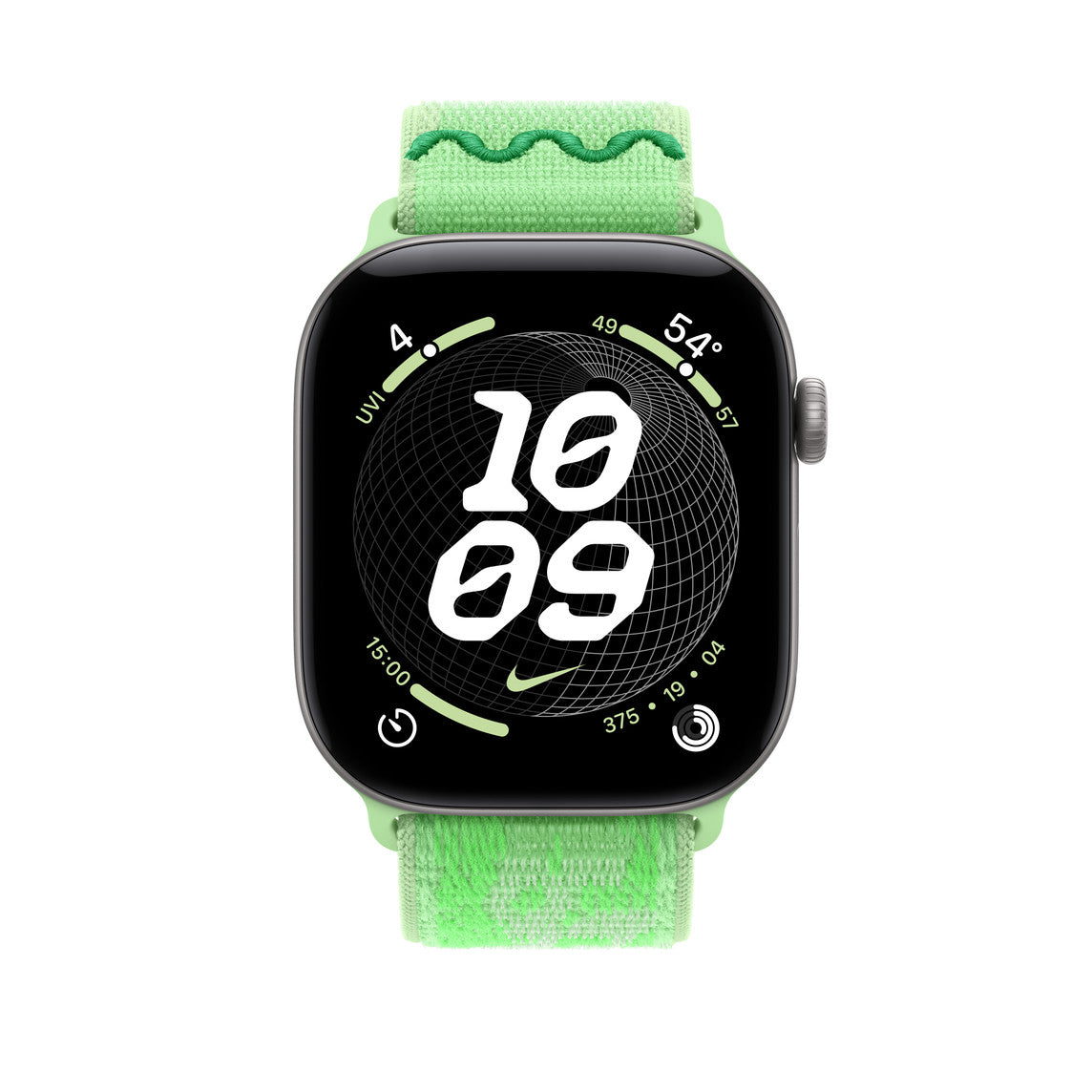 46mm Green Spark Nike Sport Loop